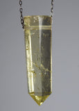 Citrine Quartz Crystal Necklace