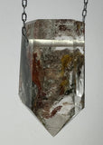 Quartz Crystal Necklace with Amphibole Inclusions