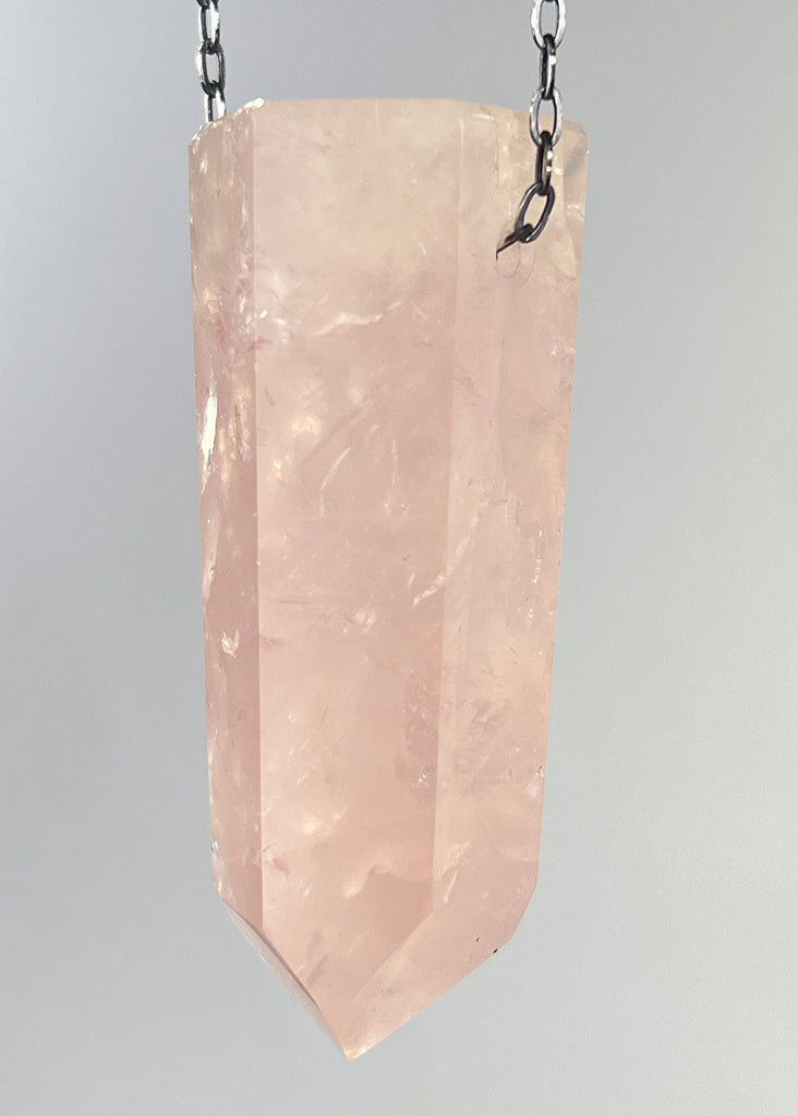 Rose Quartz Crystal Necklace