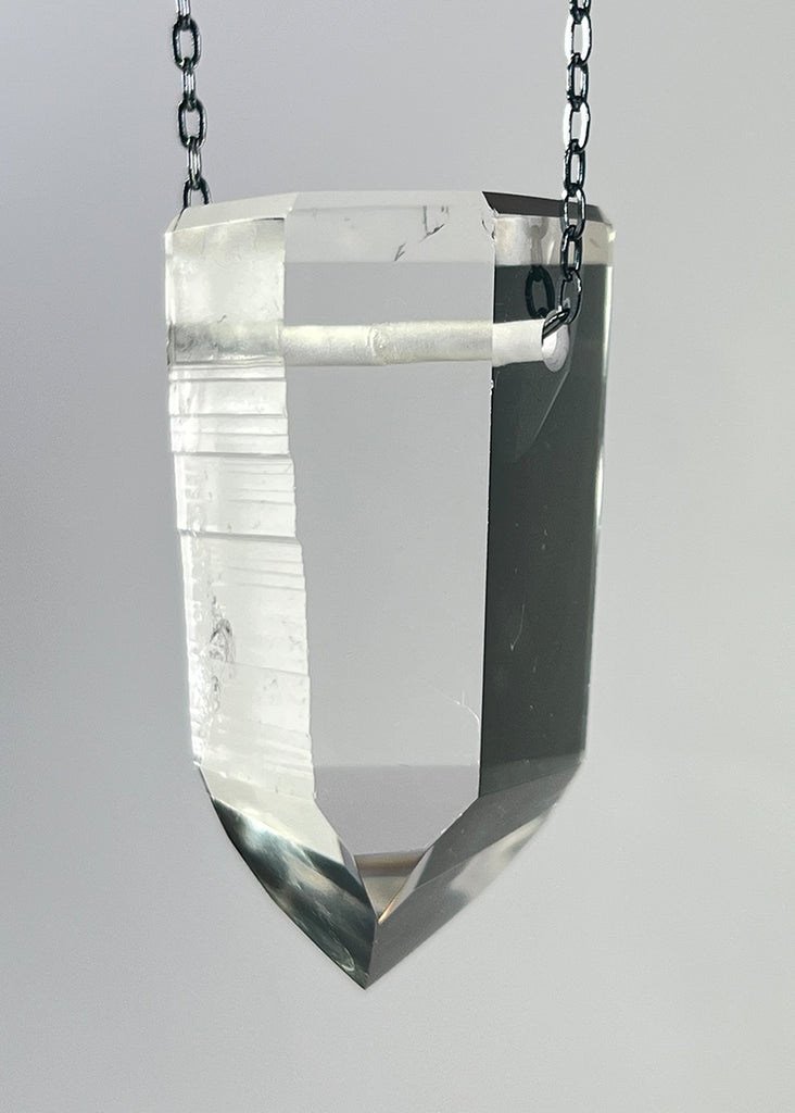 Lemurian Quartz Crystal Necklace