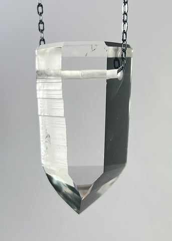 Lemurian Quartz Crystal Necklace