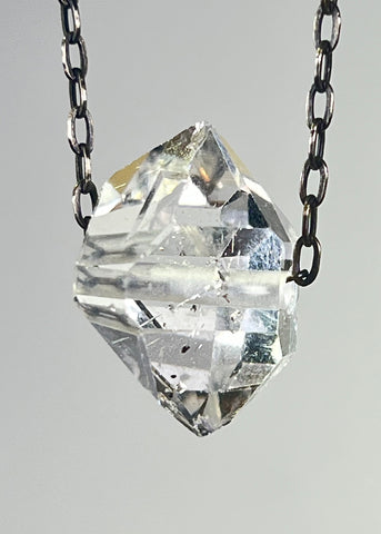 Herkimer Diamond Quartz Crystal Necklace