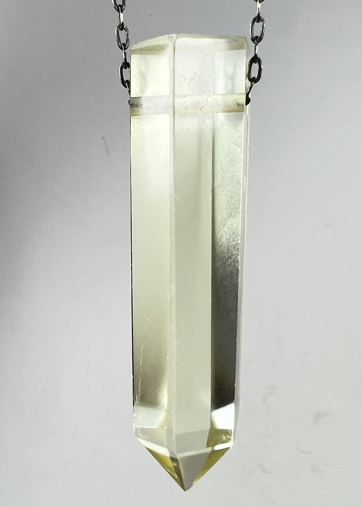 Citrine Quartz Crystal Necklace
