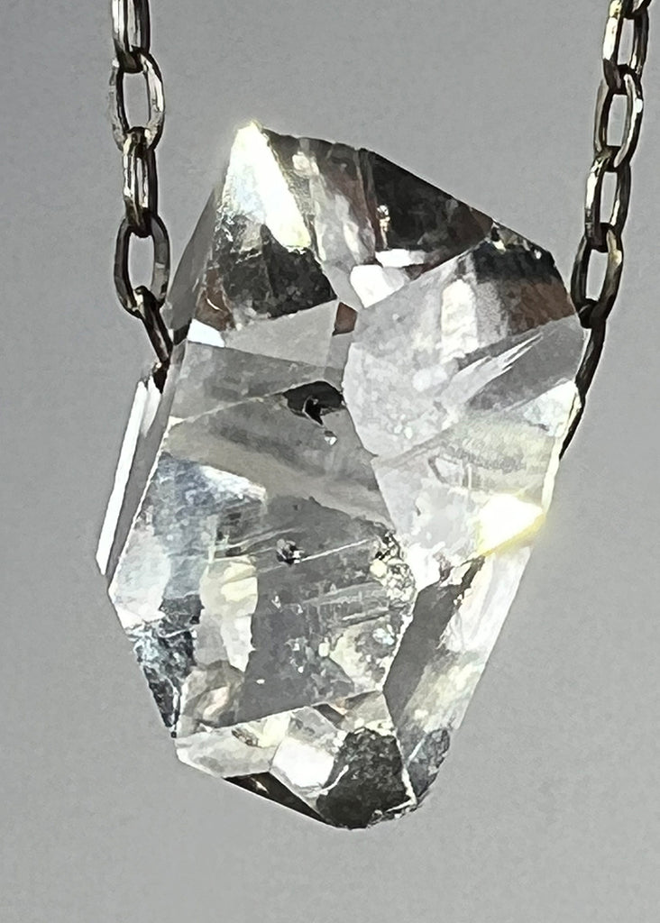 Herkimer Diamond Quartz Crystal Necklace