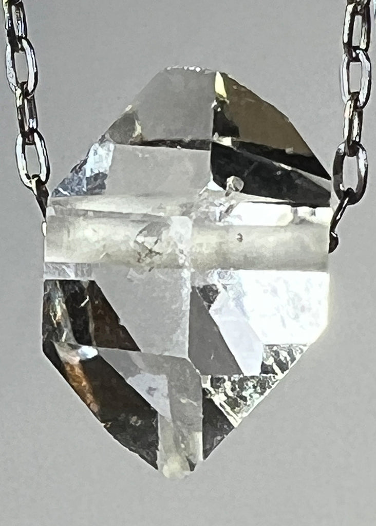 Herkimer Diamond Quartz Crystal Necklace