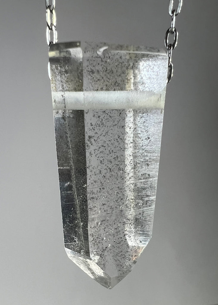 Quartz Crystal with Chlorite Inclusions Necklace