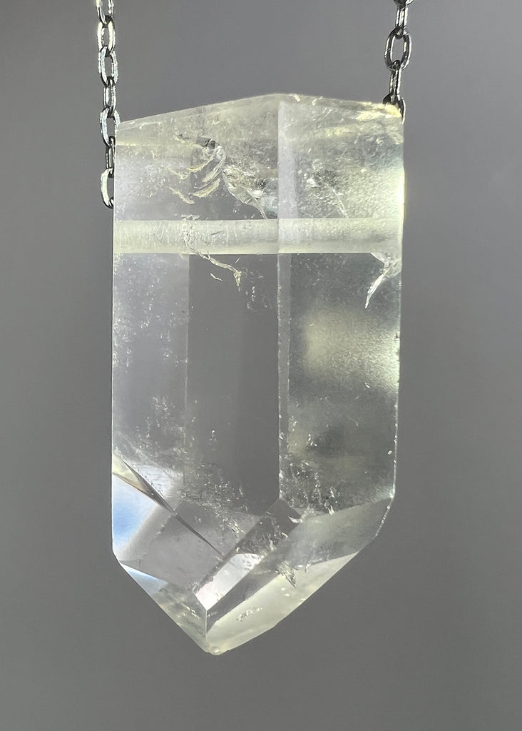 Clear Quartz Crystal Necklace