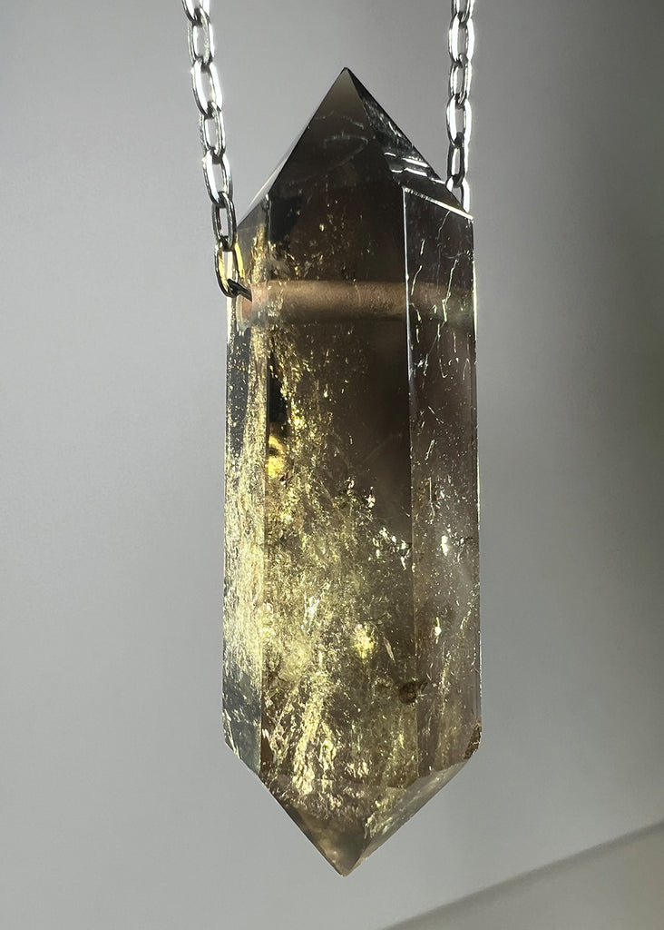 Smoky Quartz Crystal Necklace