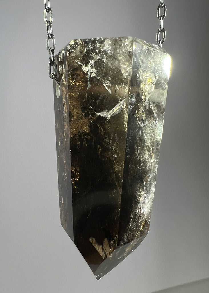 Smoky Quartz Crystal Necklace