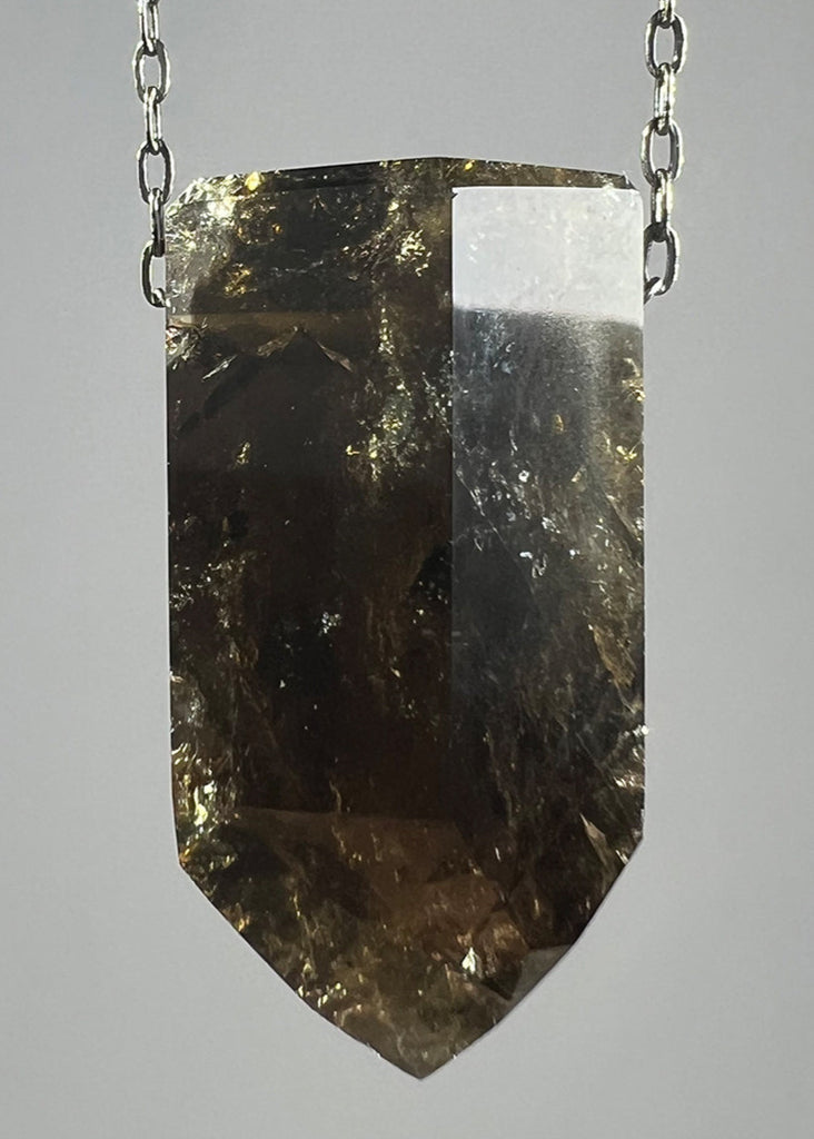 Smoky Quartz Crystal Necklace