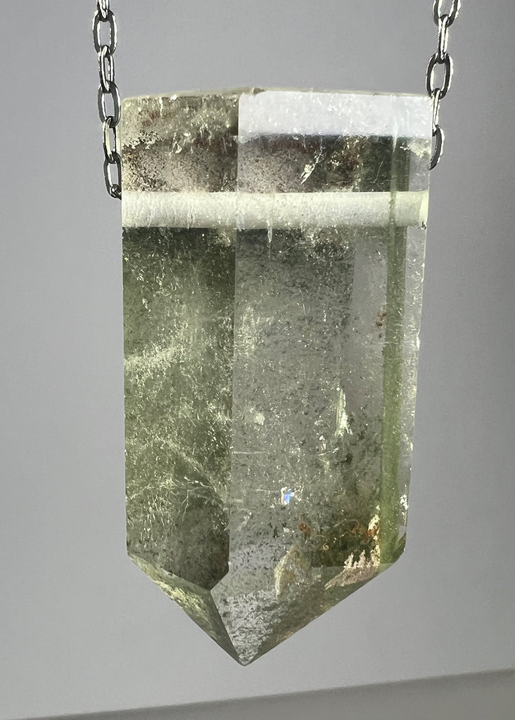 Quartz Crystal with Chlorite Inclusions Necklace