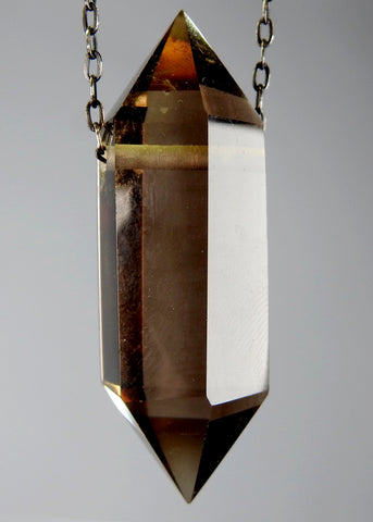Smoky Quartz Crystal Necklace