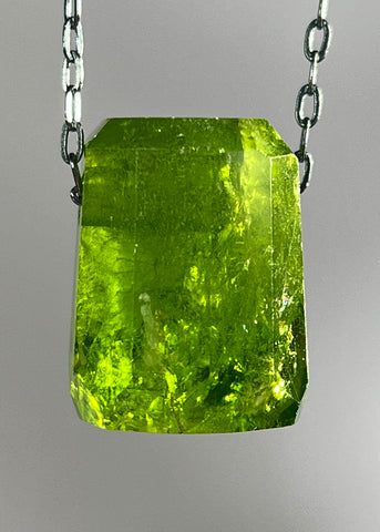 Peridot Crystal Necklace