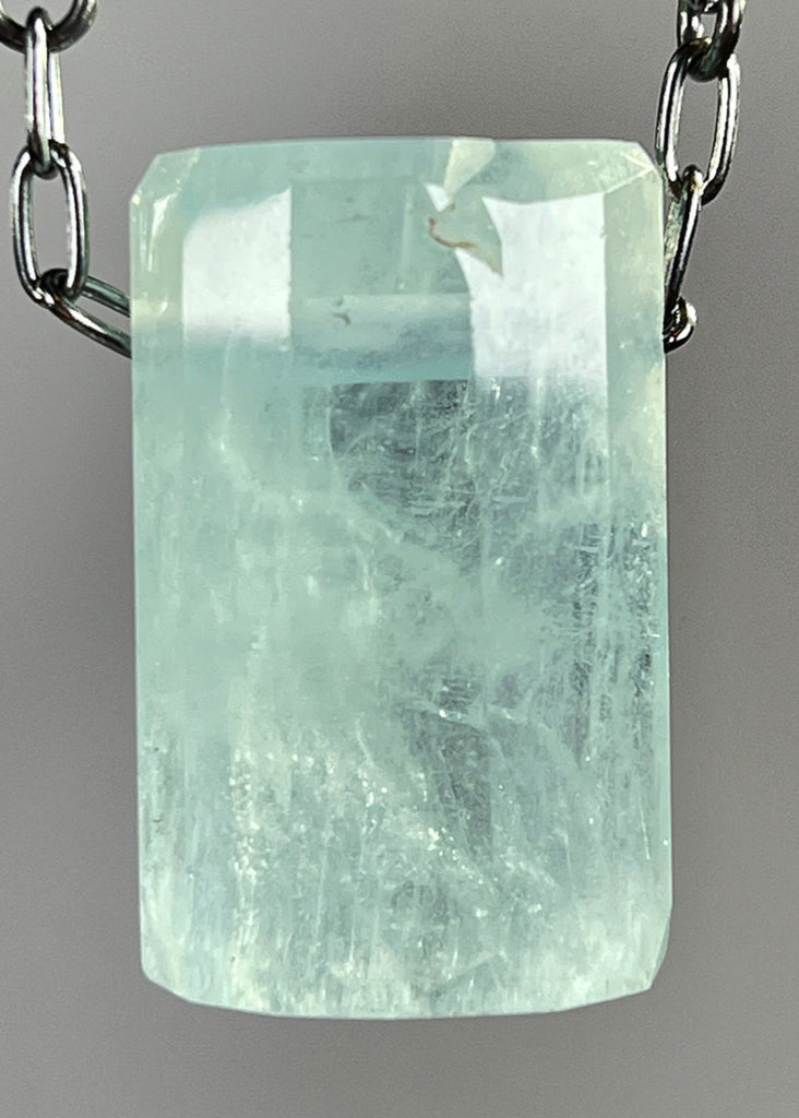 Aquamarine Crystal Necklace