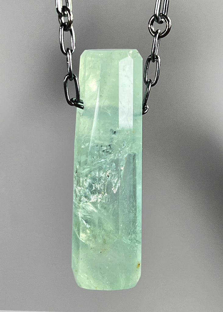 Aquamarine Crystal Necklace