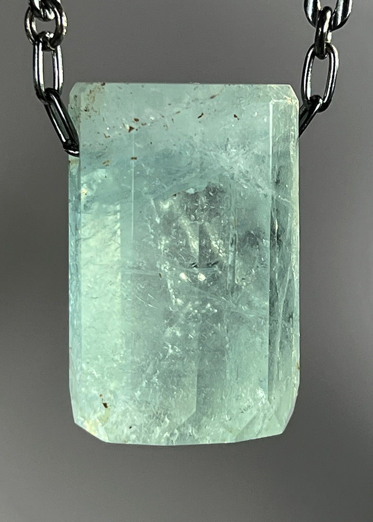 Aquamarine Crystal Necklace