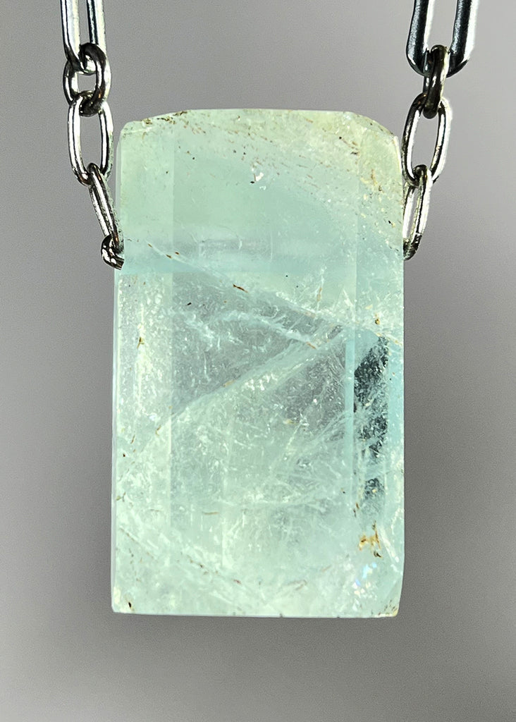 Aquamarine Crystal Necklace