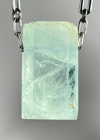 Aquamarine Crystal Necklace