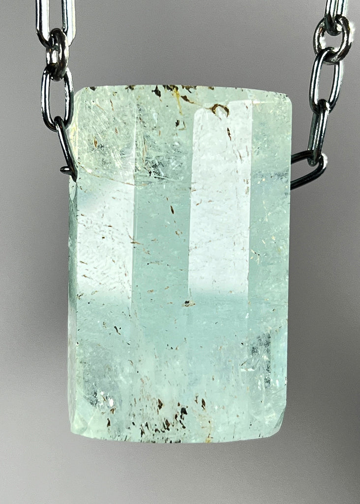 Aquamarine Crystal Necklace