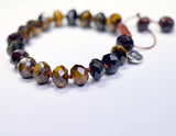 Red, Blue, and Gold Tiger's Eye Bracelet