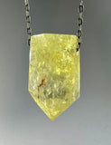 Citrine Quartz Crystal Necklace
