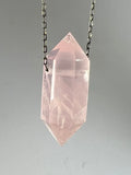 Rose Quartz Crystal Necklace
