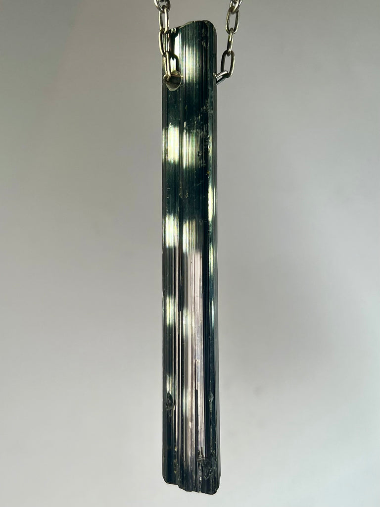 Black Tourmaline Crystal Necklace