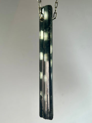 Black Tourmaline Crystal Necklace