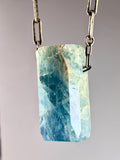 Aquamarine Crystal Necklace