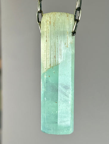 Aquamarine Crystal Necklace