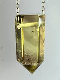 Citrine Quartz Crystal Necklace