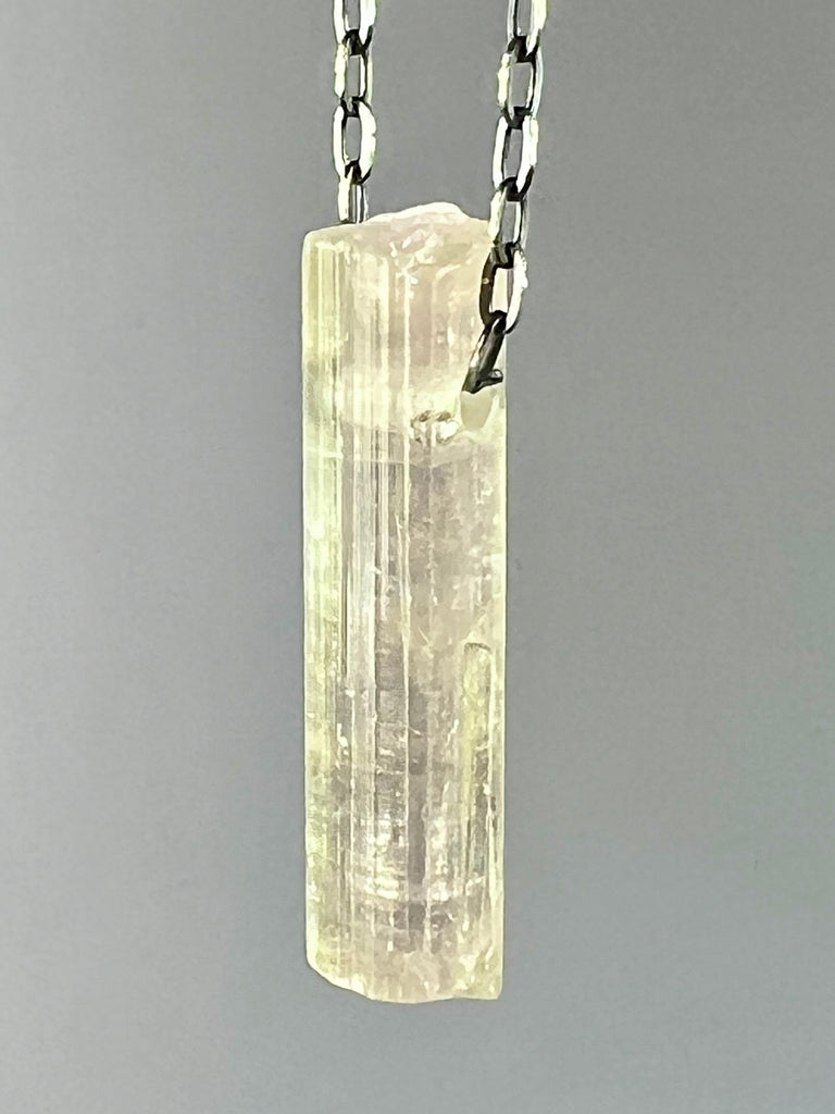 Pink Tourmaline Crystal Necklace