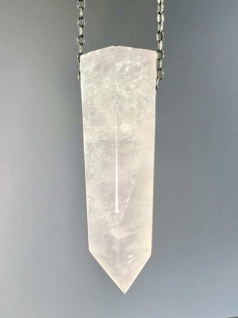Rose Quartz Crystal Necklace