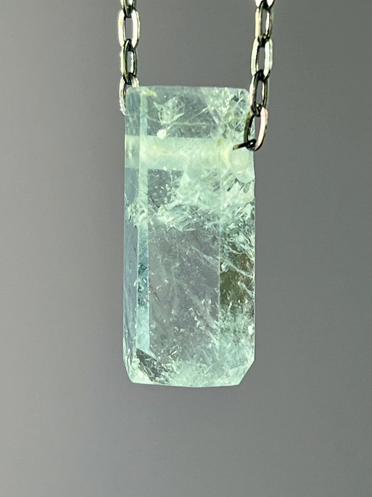 Aquamarine Crystal Necklace