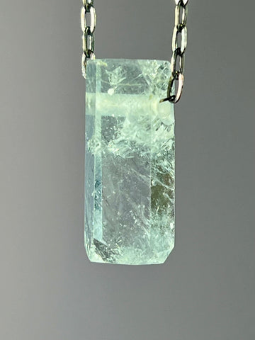 Aquamarine Crystal Necklace