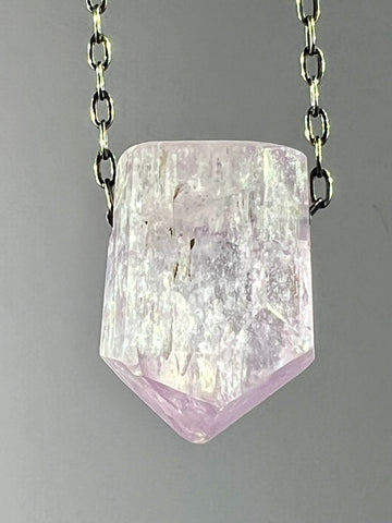 Kunzite Crystal Necklace