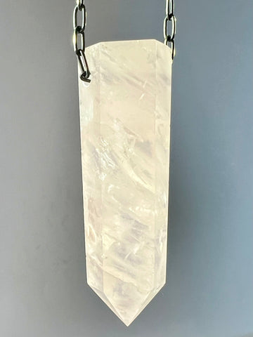 Rose Quartz Crystal Necklace