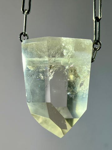 Clear Quartz Crystal Necklace