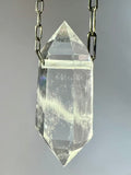 Clear Quartz Crystal Necklace