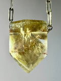 Quartz Crystal Necklace with Amphibole Inclusions