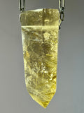 Gold Rutile Quartz Crystal Necklace