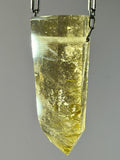 Gold Rutile Quartz Crystal Necklace