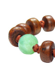 Tibetan Bodhi Bead Bracelet with Chrysoprase