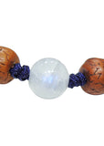 Tibetan Bodhi Bead Bracelet with Moonstone