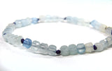 Aquamarine Cube Bracelet