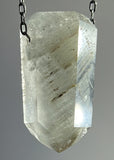 Quartz Crystal Necklace with Amphibole Inclusions