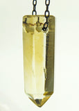 Citrine Quartz Crystal Necklace