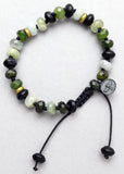 Beryl, Jade British Columbian and Black Onyx Bracelet