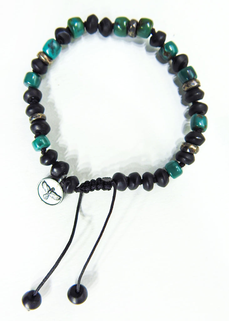 Arizona Turquoise and Black Onyx Bracelet