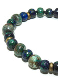 Chrysocolla, Malachite & Azurite Bracelet